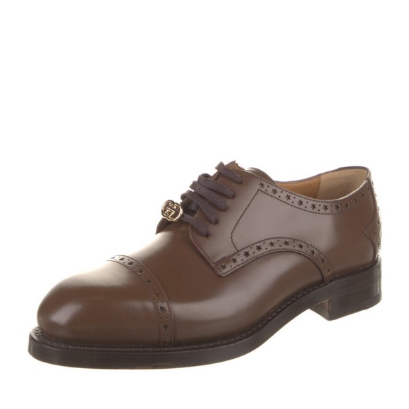 Gucci Leather Oxfords - Picture 1 of 5